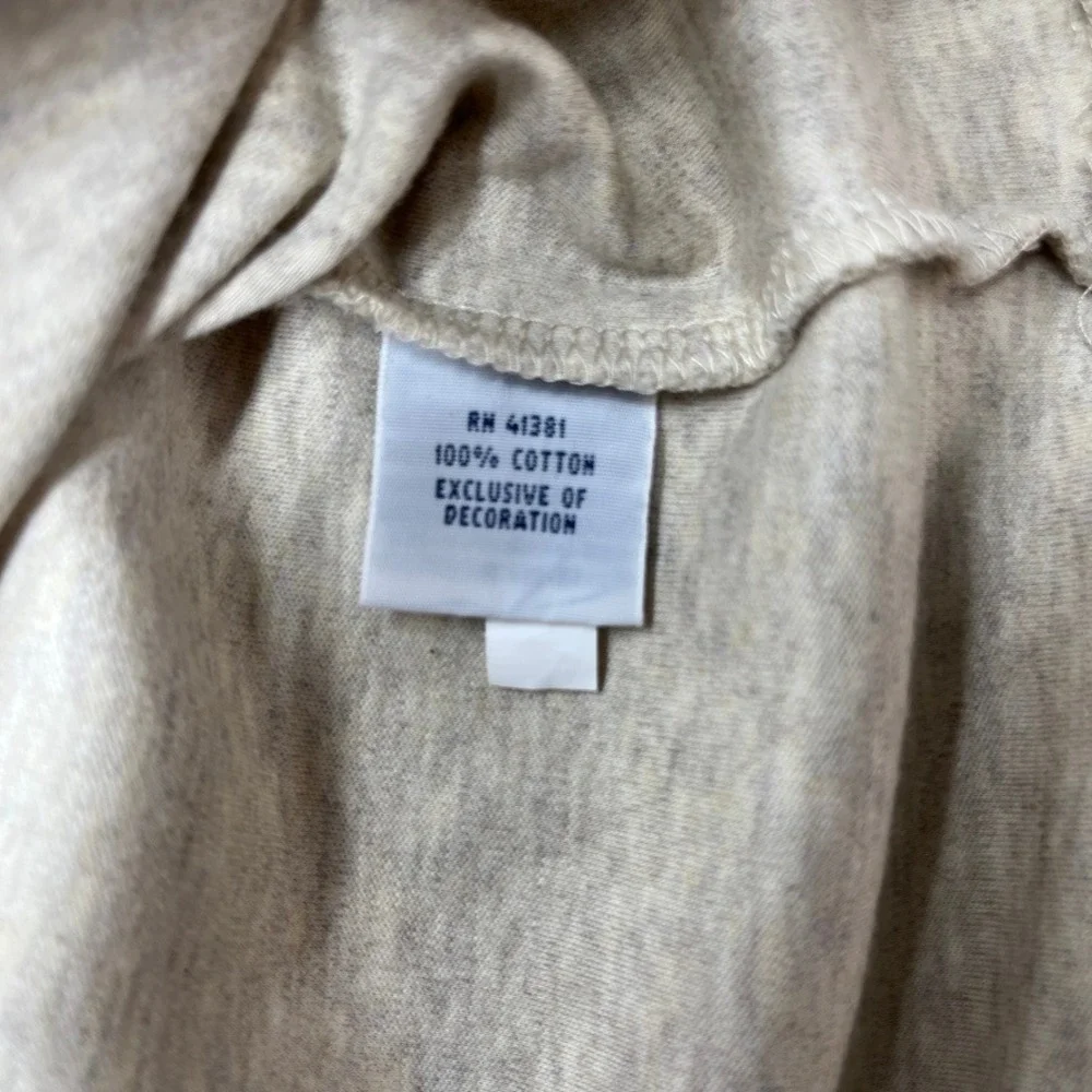 Polo Ralph Lauren Mens XL Oatmeal Beige 1/4 Zip Pullover Cotton Sweater Preppy